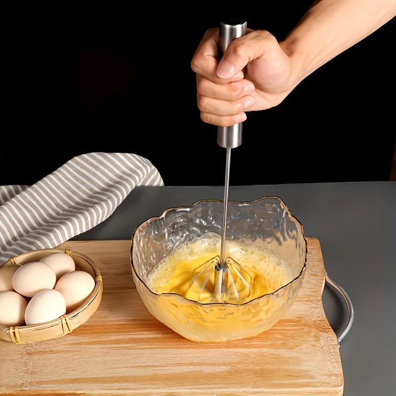 Stainless Steel Egg Beater Durable Semi-Automatic Mixer