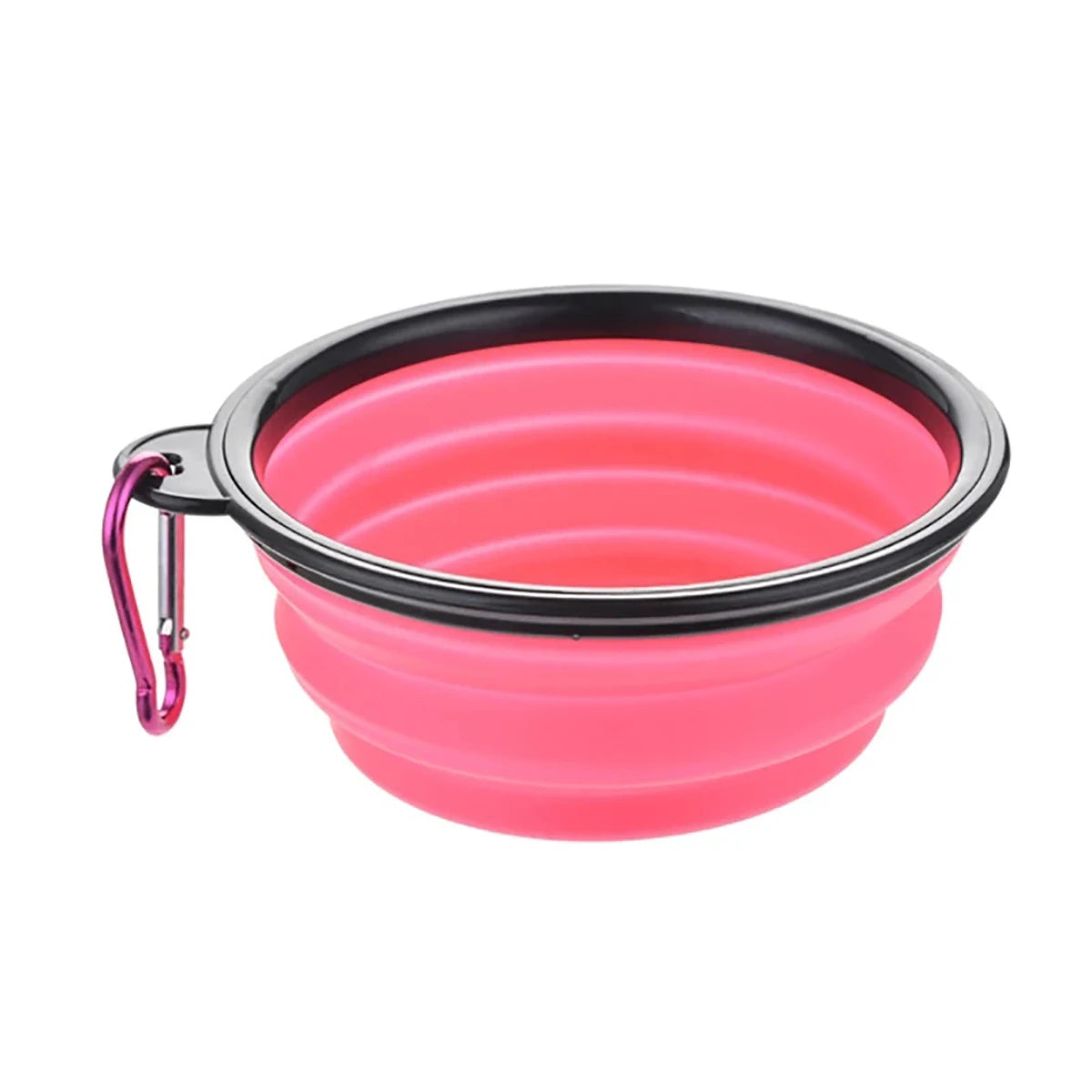 Collapsible Pet Silicone Dog Food Water Bowl Outdoor