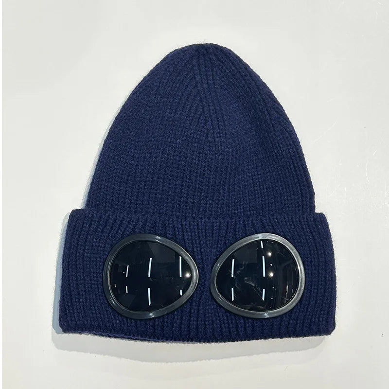 Warm Ski Mask Hats Caps Women Men Winter Windproof Glasses