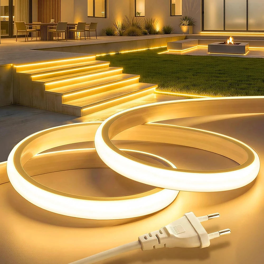 Super Bright 220V COB LED Strip Neon Lights 280LEDs