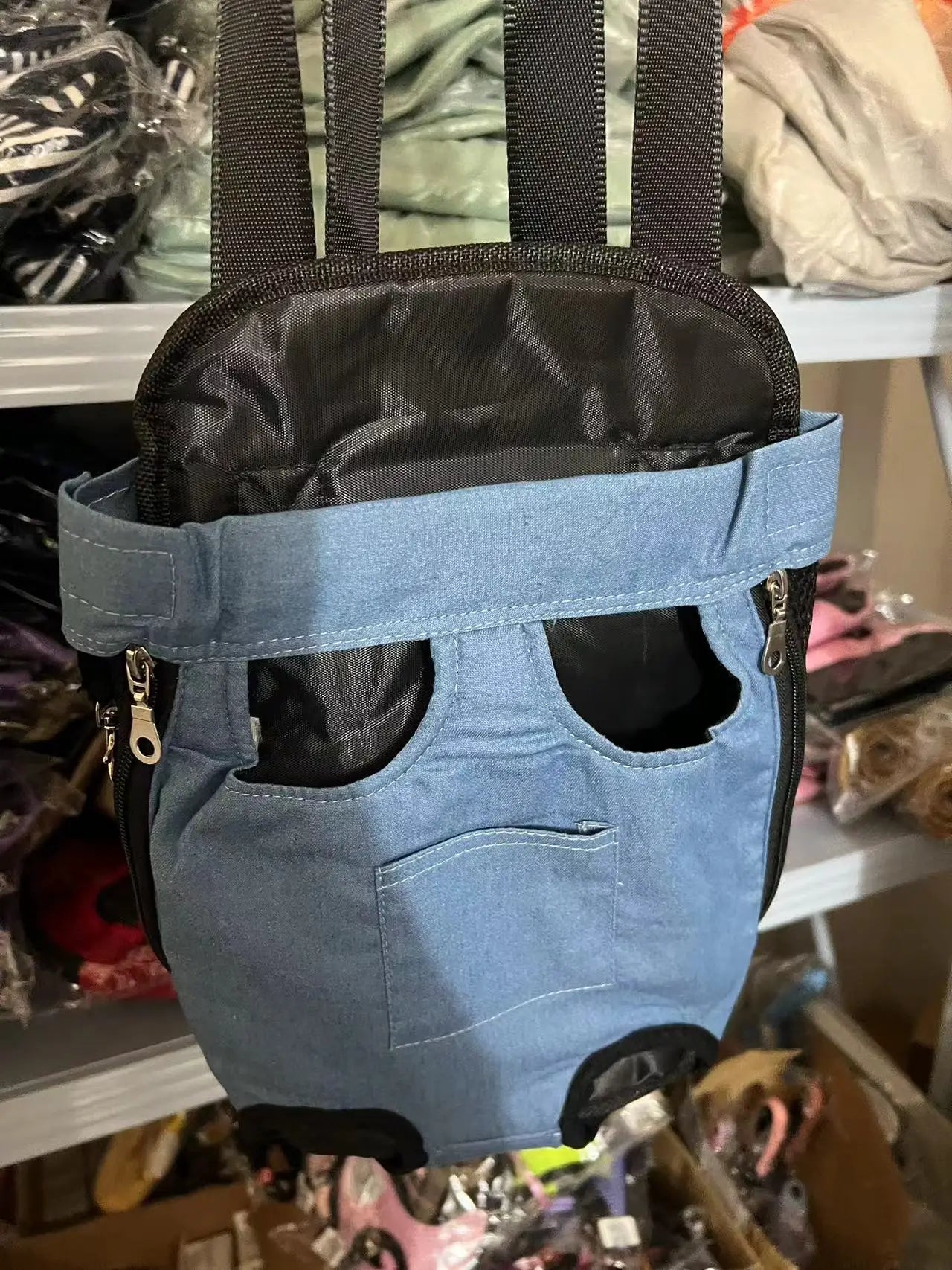 Adjustable Cat Carrier Bag Pet Double Shoulder Backpack
