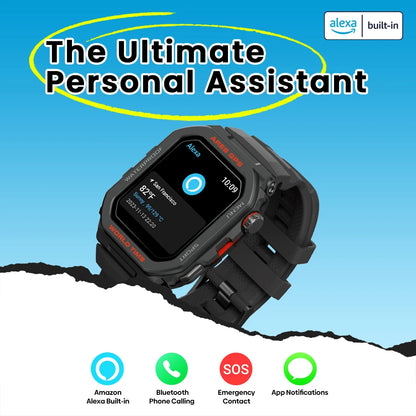 New Zeblaze Ares GPS Smart Watch Built-in Alexa & GPS
