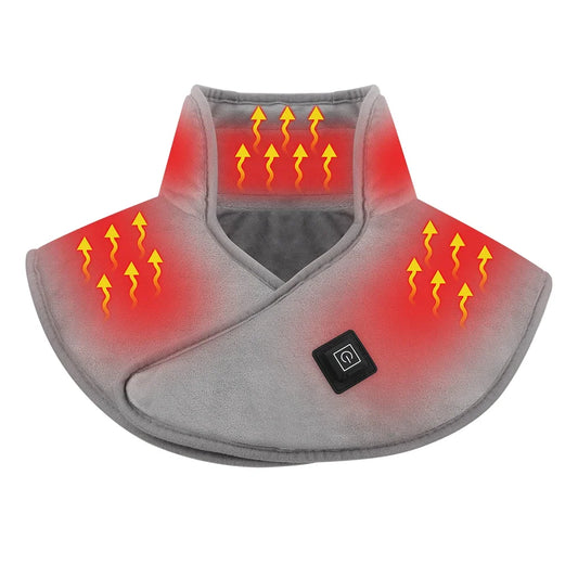 Electric Heating Shoulder Neck Pads Cervical Shawl Massager