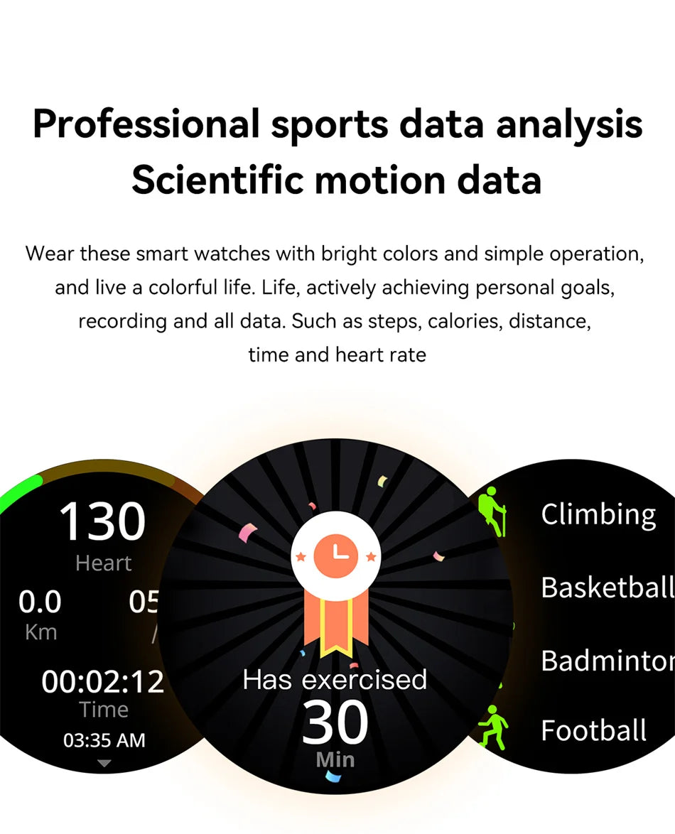 NFC Smart Watch Amoled HD GPS Track Sports Heart Rate