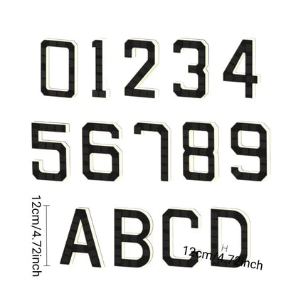 LED Solar House Number Light Waterproof Address Plate
