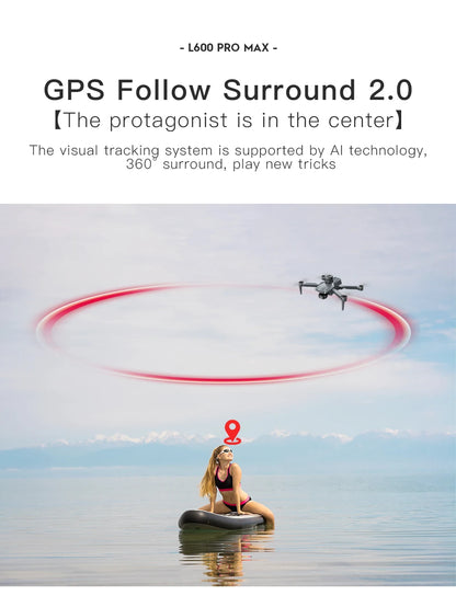 New L600 PRO MAX/PRO GPS Drone 5KM 4K Professional