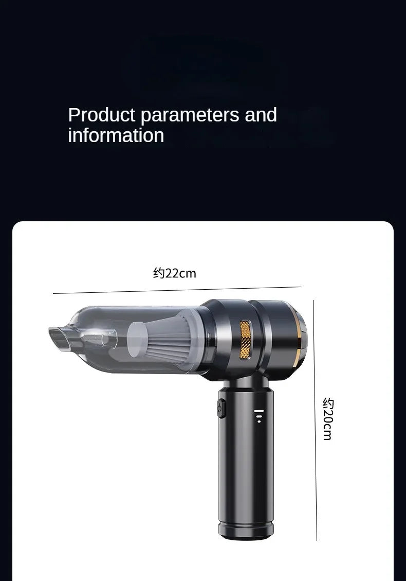 Car Vacuum Cleaner Wireless Mini Handheld for Car