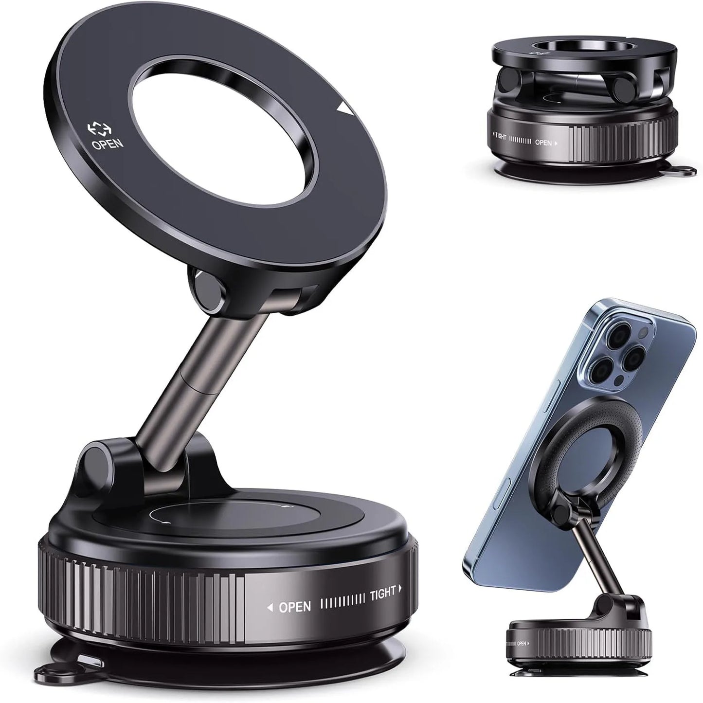 Magnetic Suction Cup Phone Mount for Magsafe 360° Adjustable