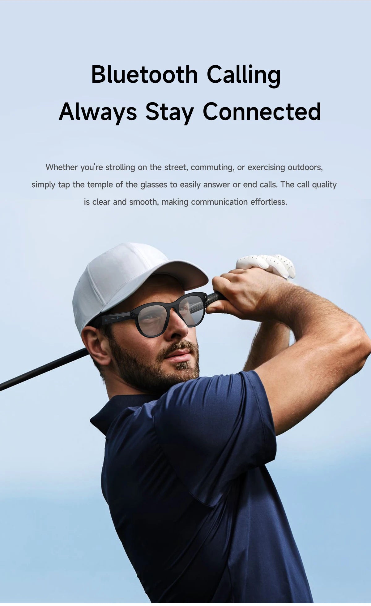 AI Smart Glasses New Interaction With Camera Photo