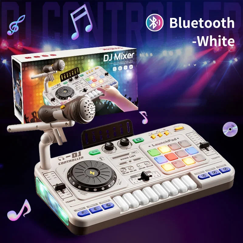 Kids Simulation DJ Mixer Controller Toys Multifunctional