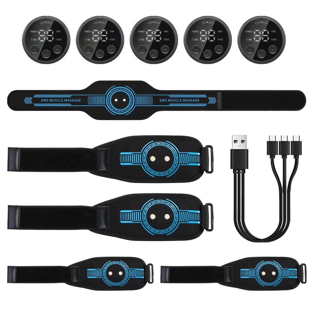 Intelligent EMS Belt Massage Set Full Body Muscle Stimulation