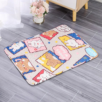 Summer Mat Pet Cooling Ice Blanket Mat Skin Friendly