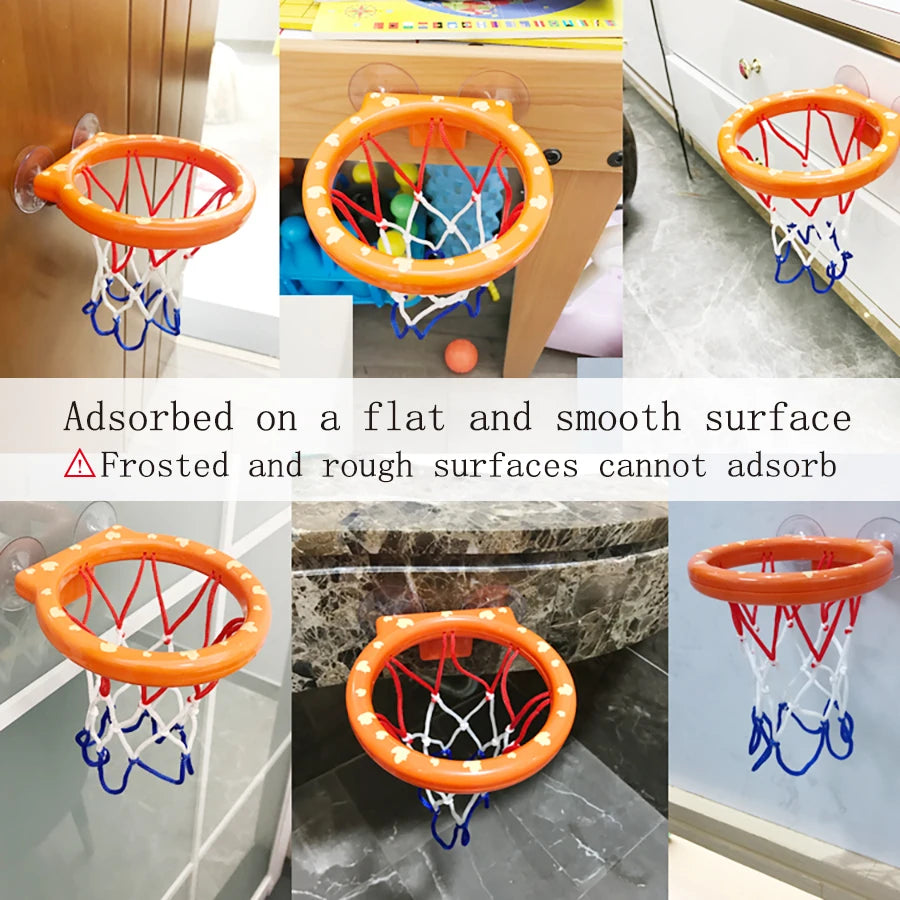 Bathroom Suction Cup Basketball Frame Playing Water