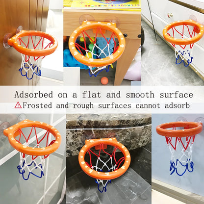 Bathroom Suction Cup Basketball Frame Playing Water