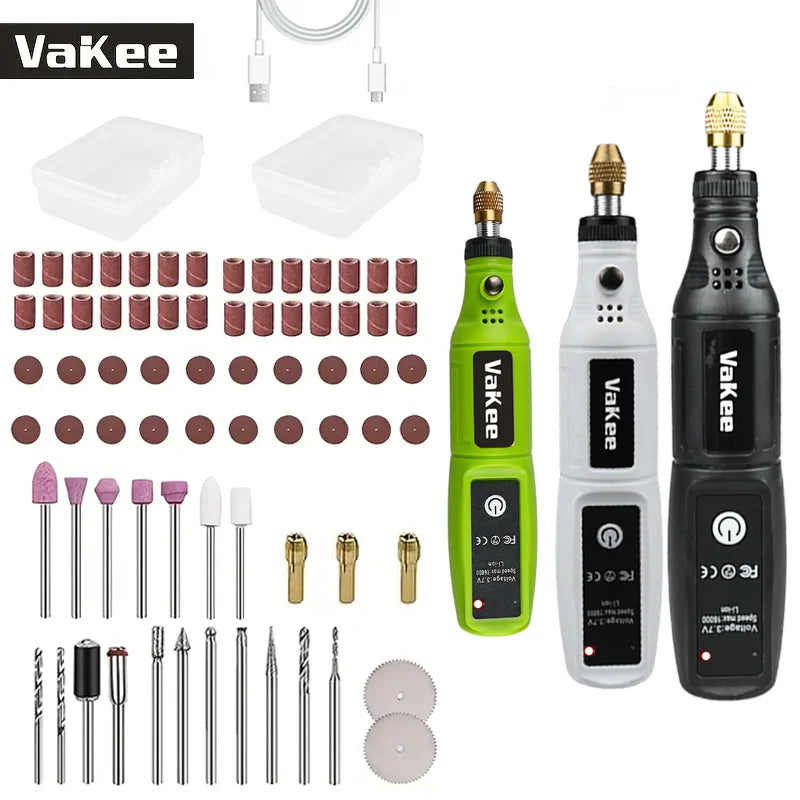 Mini Electric Drill USB Rechargeable Cordless Engraving Pen