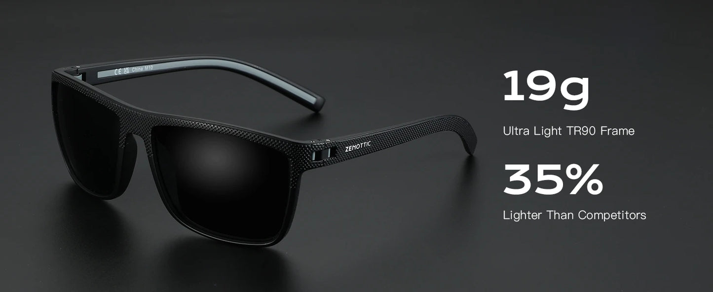 Polarized Sunglasses for Men Lightweight TR90 Frame
