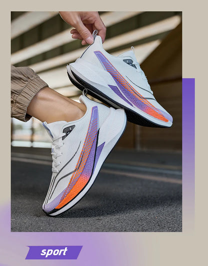 New 9ro Carbon Fiber Plate Running Sneakers Lightweight