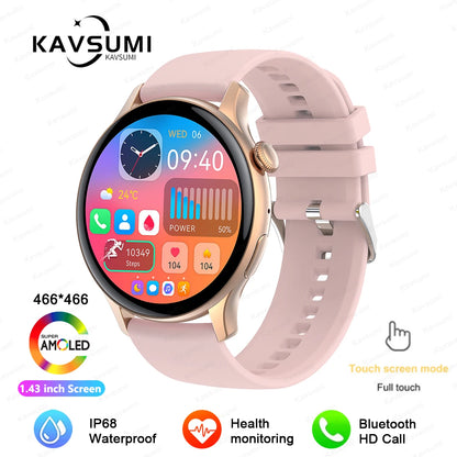 NFC Smart Watch Amoled HD GPS Track Sports Heart Rate