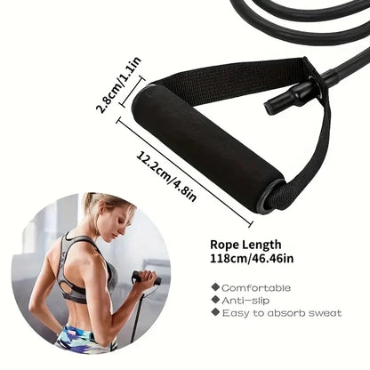 5 Levels Yoga Fitness Tensioner Resistance Band With Handles