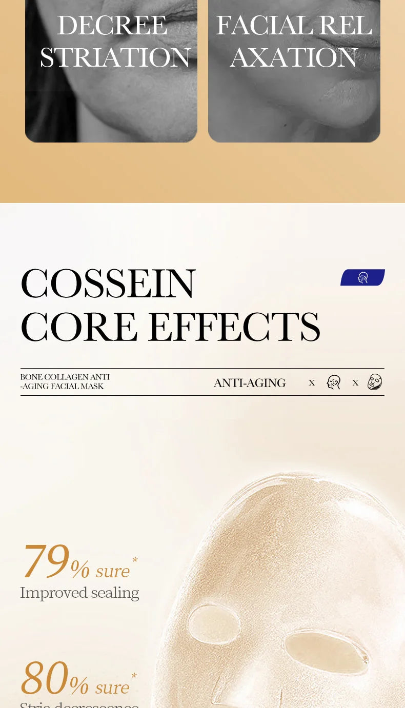 Collagen Anti Wrinkle Facial Mask Anti Aging Fade Fine Lines