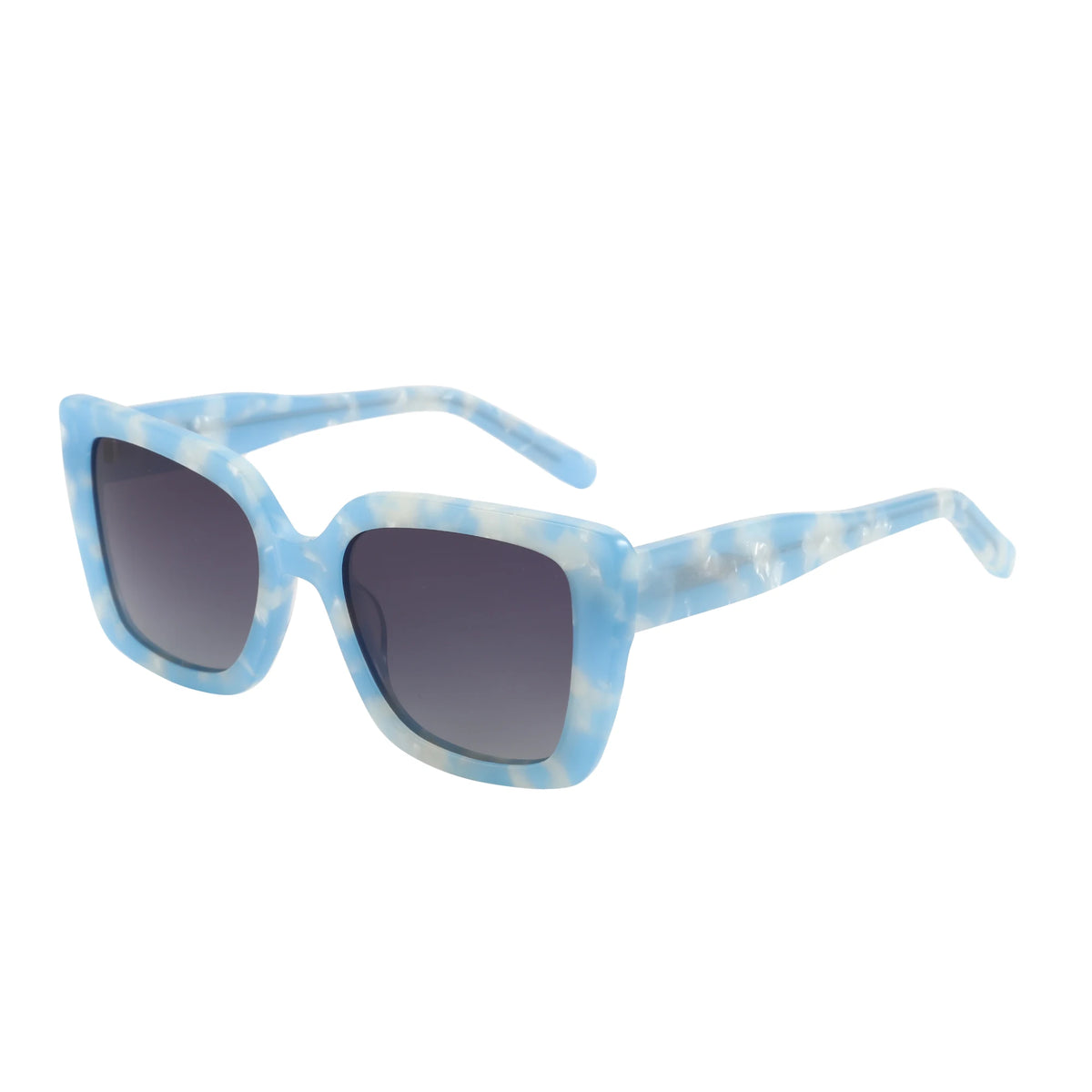 New Square Polarized Sunglasses Women Thick Frame