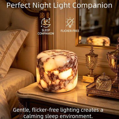 Marble Lamp Luxury Stone Table Lamp Touch Control LED Color