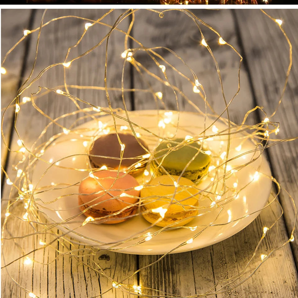 LED Copper Wire water proof Fairy Lights Battery Powered String Lights