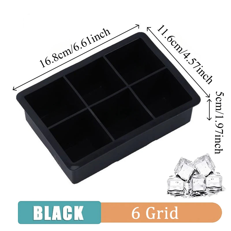 4/6/8/15Grids Silicone Ice Cube Molds Spherical Ice Molds