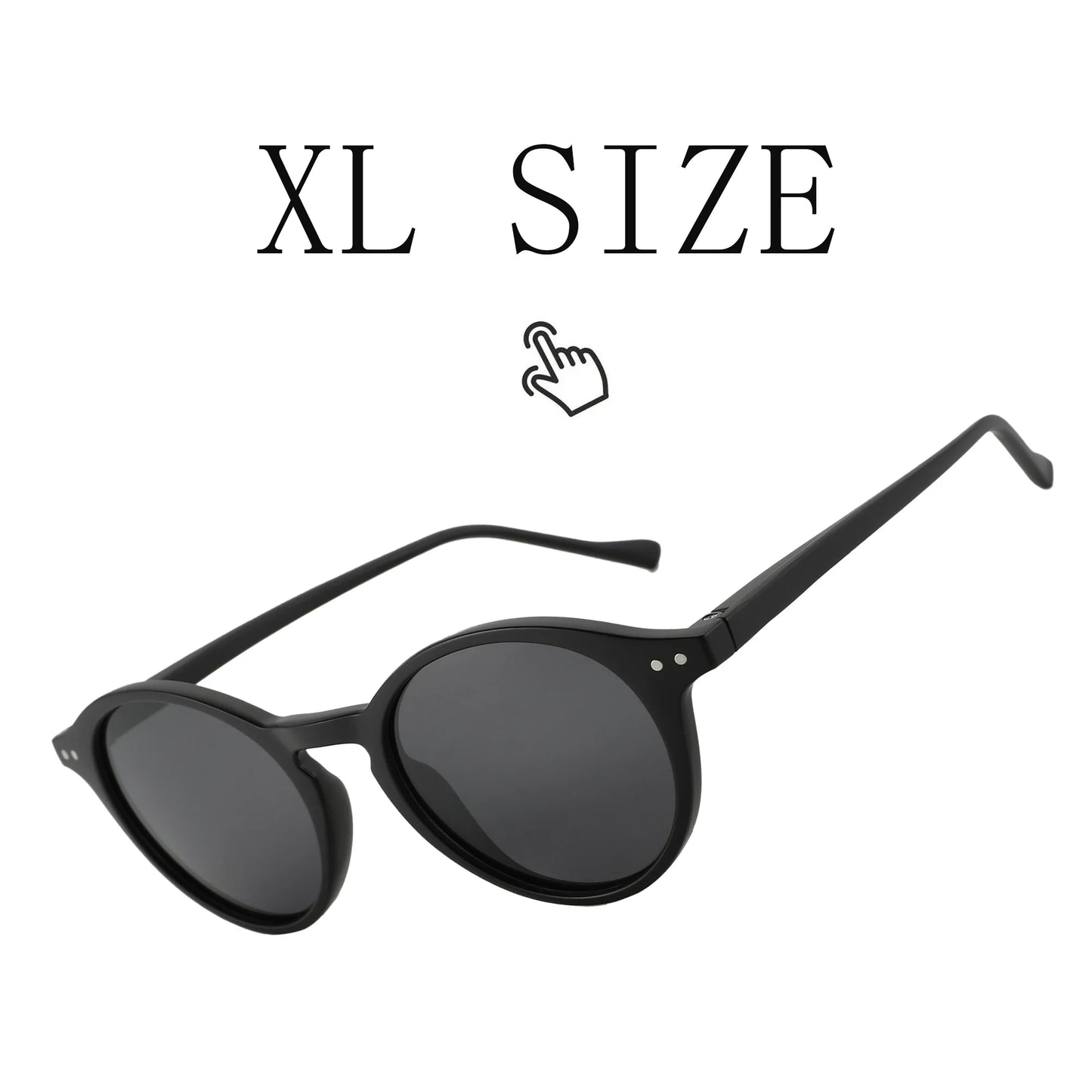 Retro Circular Polarized Sunglasses Vintage