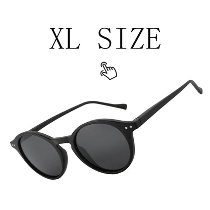 Retro Circular Polarized Sunglasses Vintage