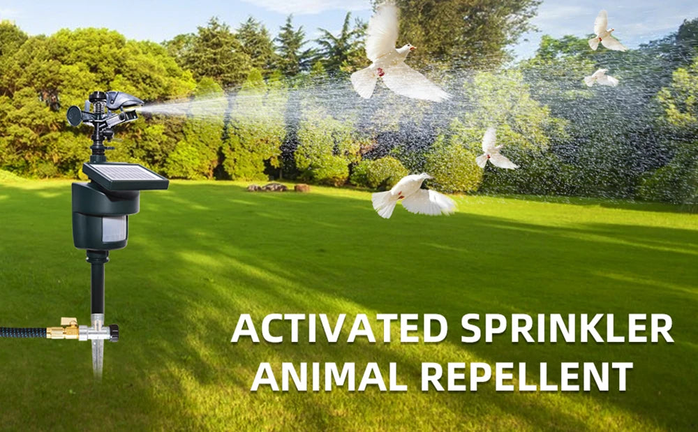 Solar Motion Sensor Sprinkler Eco-friendly Jet Spray