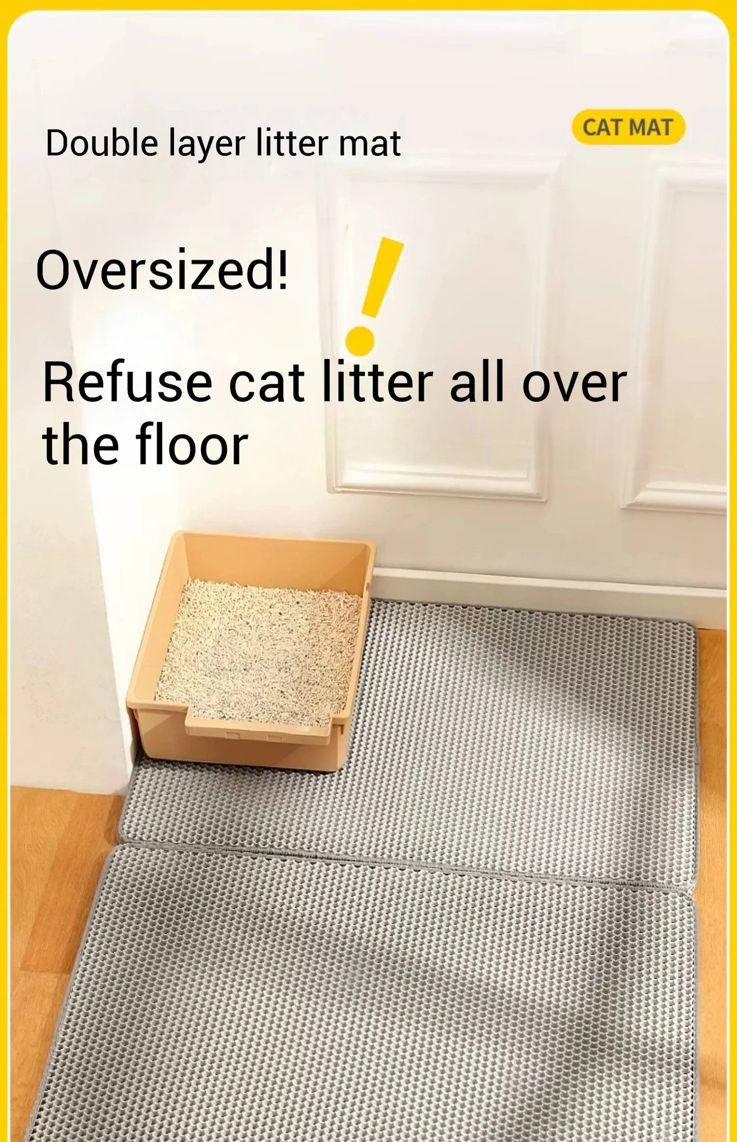Cat Litter Mat Waterproof Double Layer