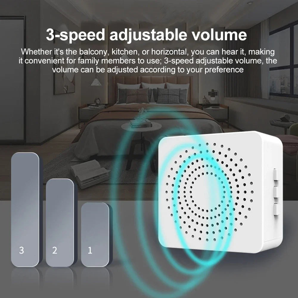 USB Wireless Doorbell Waterproof Welcome Chime Home Door Bell