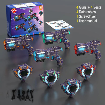 Rechargeable Real-time Data SYNC Laser Tag Sets
