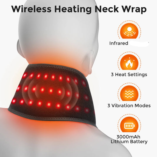Electric Red Light Heating Neck Belt 660-850nm Infrared