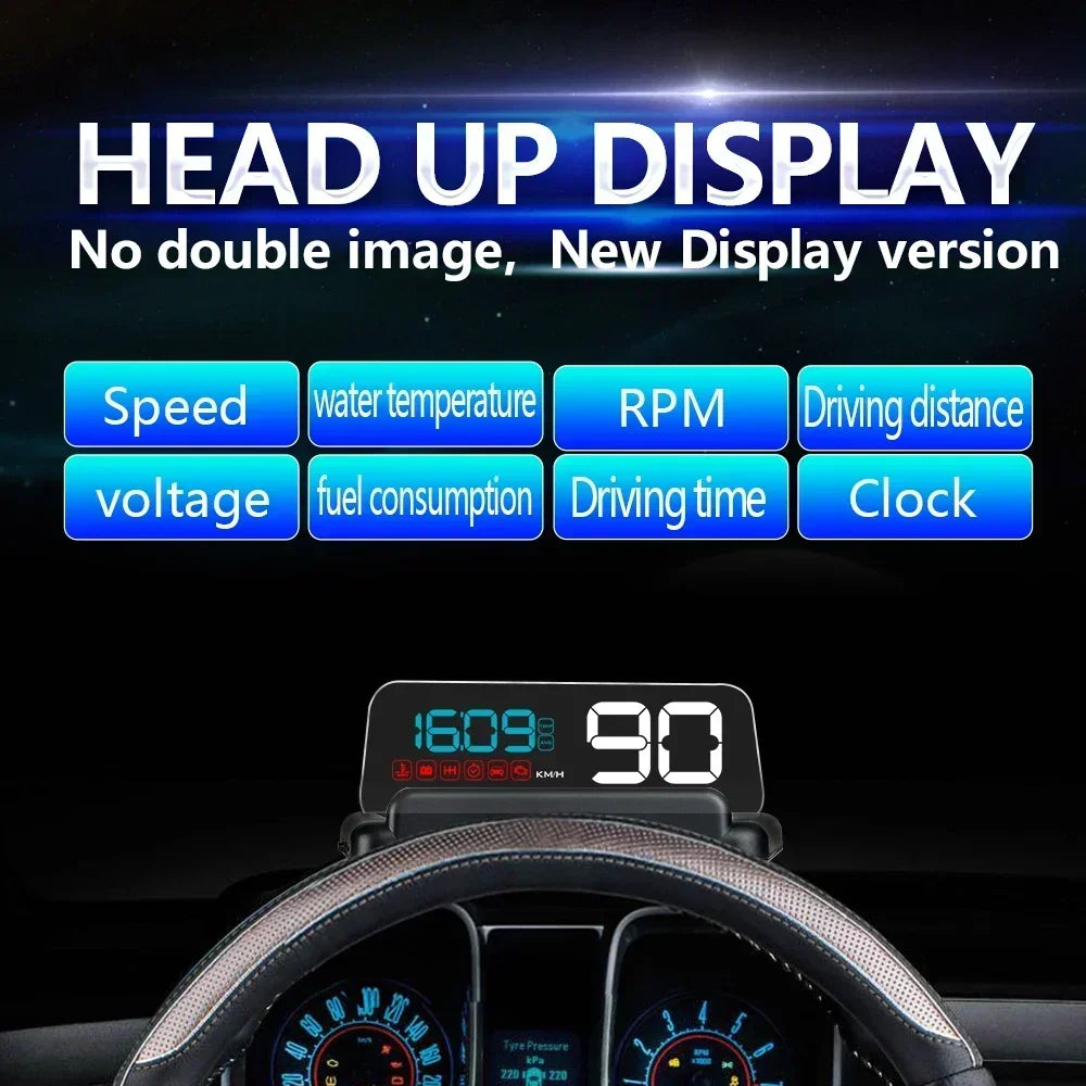 Gauge Display Car Head Up LCD Car Digital Odometer
