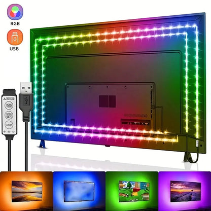Led Lights for TV 3 Key Control Led Strip USB 5V Tape Lights
