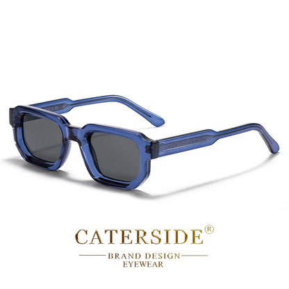 CATERSIDE New Vintage Punk Men Sunglasses Small Frame