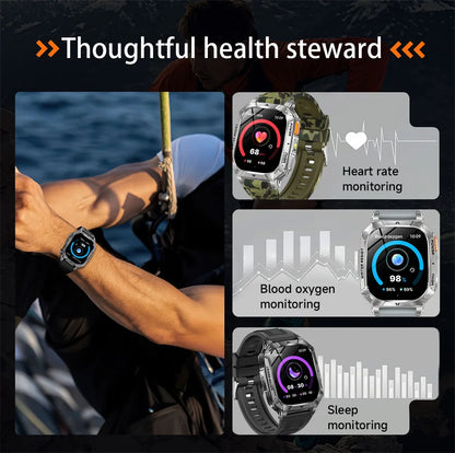 1400mAh Super Battery Durable Adult Smart Watch 2.01 inch