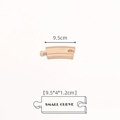 New Kinds Wooden Track Parts Beech Wooden Railway Train