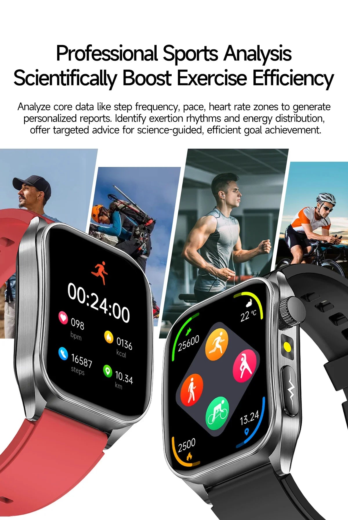 New Laser Treatment Three High Smart Watch Men ECG Heart Rate