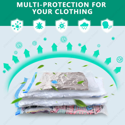 Reusable Vacuum Storage Sealing Bags with Hand Pump