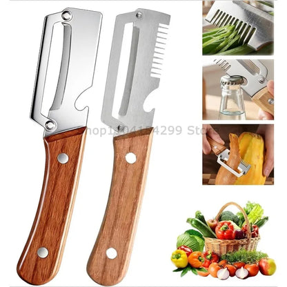3-in-1 Multifunction Peeler Kitchen Stainless Steel Peeler