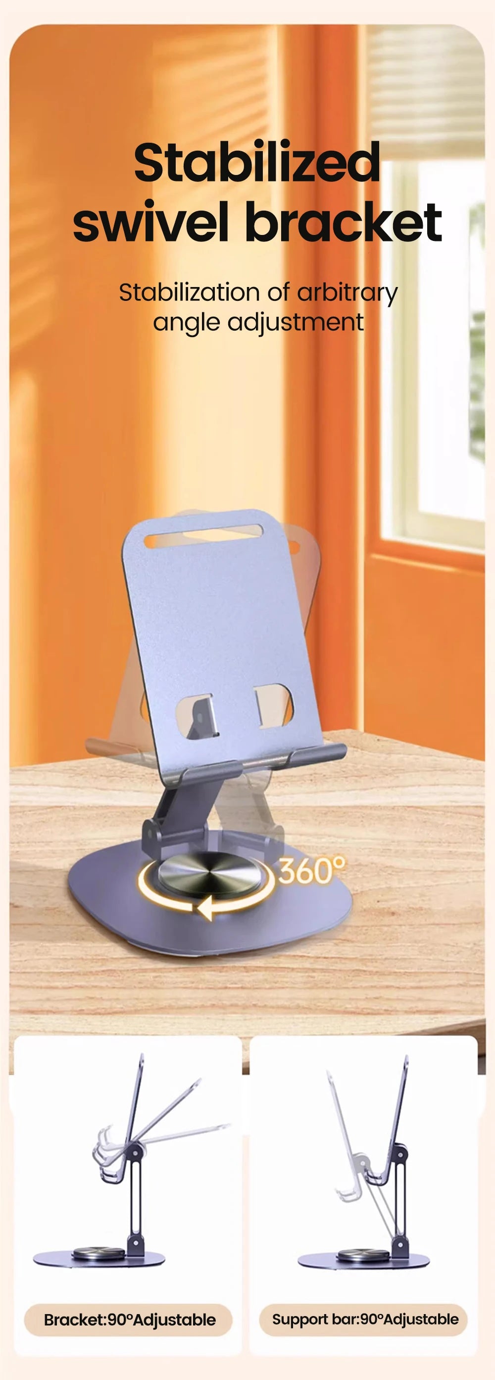 Olaf Rotating Table Cell Phone Holder Support Desktop Stand
