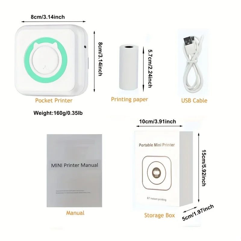 Portable Mini Label Printer for Home Office