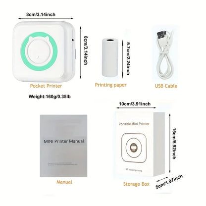 Portable Mini Label Printer for Home Office