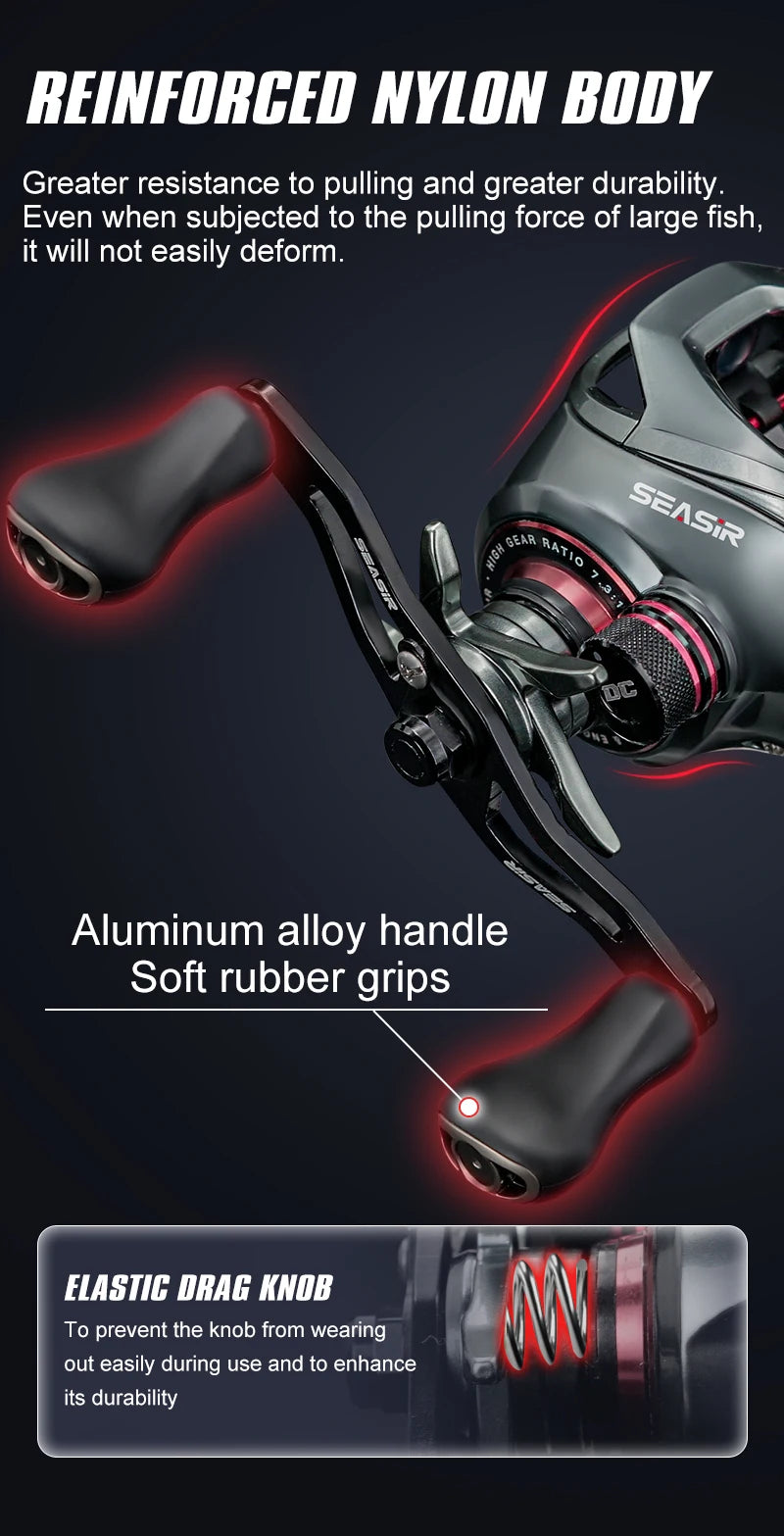SEASIR DCAST DC Baitcasting Fishing Reel Digital Control