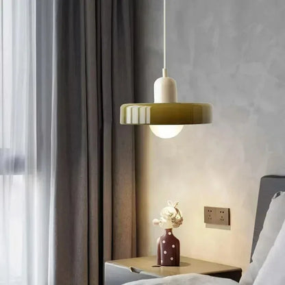 Nordic Retro Glass Pendant Lamps Indoor E27 LED Chandelier