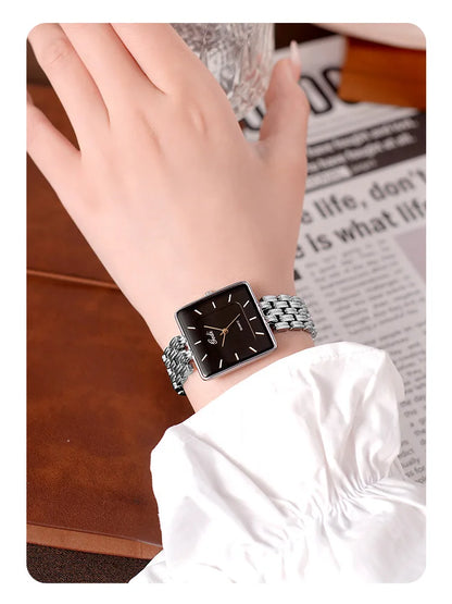 Men Watch Business Simple Square Couple Watches Waterproof