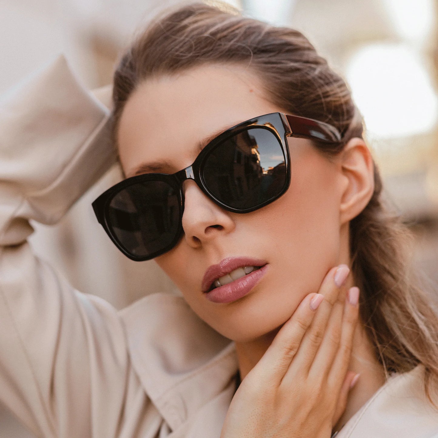 Fashion Original Thick Butterfly Frame Polarized
